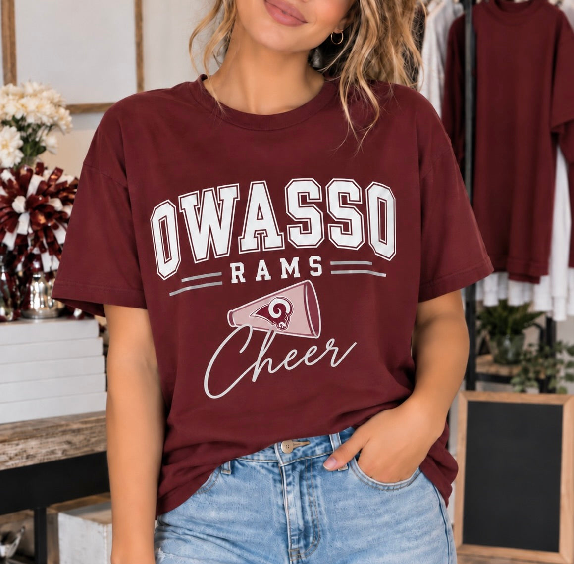 Owasso Rams Cheer Tee